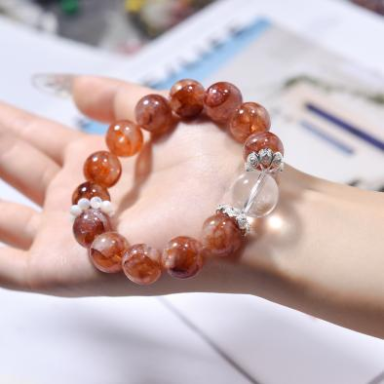 Red glue flower style 13.5mm